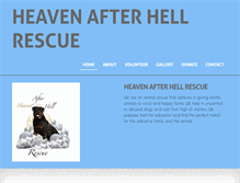 Tablet Screenshot of heavenafterhellrescue.org